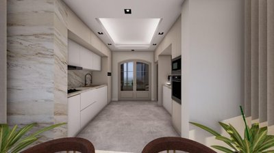 Luxury Investment Properties For Sale In Evrenseki, Side - From the dining area to the kitchen