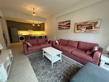 Key-Ready Ground-Floor Apartment In Belek For Sale - Open-plan living space