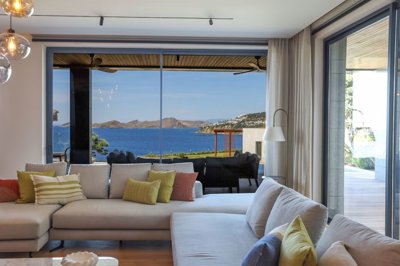 Beautiful Seafront Yalikavak Residences and Villas – Stylish lounge