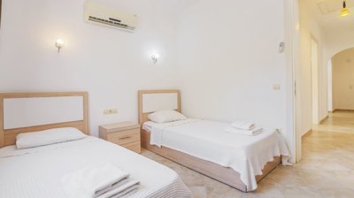 Stone Bungalow For Sale In Dalaman With A Private Pool & Garden - Great size twin bedroom