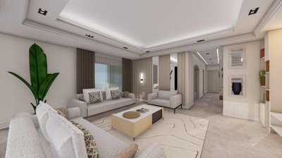 Indulgent Villas In Side For Sale - Huge modern lounge