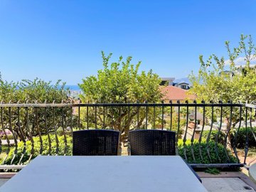 Sea View Three-Bedroom Villa For Sale In Kargicak, Alanya - Sea view terrace from the lounge