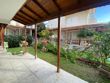 Sea View Three-Bedroom Kusadasi Villa For Sale - Private garden with lemon trees