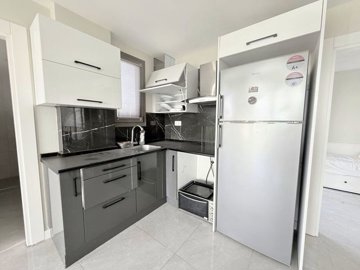 Blissful Apartment For Sale In Dörttepe, Milas - Kitchen with white goods