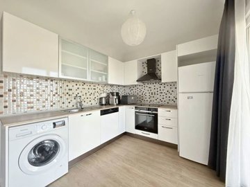 Modern Garden Apartment For Sale In Milas, Mugla - Fully fiited kitchen with built-in appliances and white goods