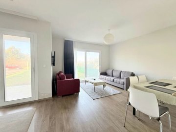 Modern Garden Apartment For Sale In Milas, Mugla - Two sets of patio doors to the exterior