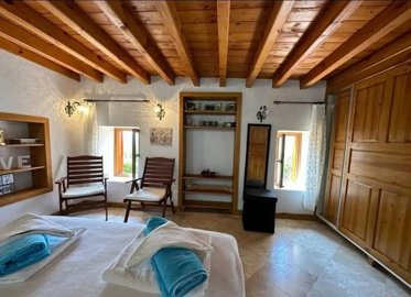 Rural Stone Bungalow For Sale In Fethiye - Spacious double bedroom