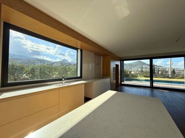 Modern Single-Storey Yalikavak Property For Sale - Gorgeous views from the kitchen