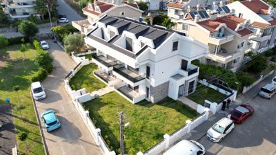 Impressive Marmaris Smart Home Property For Sale - Arial view over the property