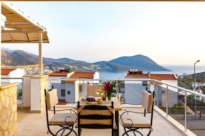 Stone Built Kalkan Villa For Sale – Breathtaking sea vistas