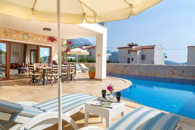 Stone Built Kalkan Villa For Sale – Ample outdoor space