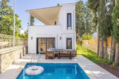 Newly Built Bodrum Villa For Sale In Central Gumusluk - Fully furnished home