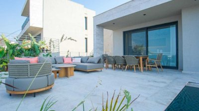 Panoramic Sea View Bodrum Property For Sale - Gorgeous poolside seating area