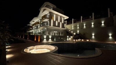 Desirable Kalkan Apartment For Sale - Complex at night