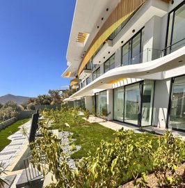 Desirable Kalkan Apartment For Sale - Two-storey apartment with garden