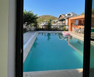 Luxury Detached Villa For Sale Near Calis - Looking out to the pool