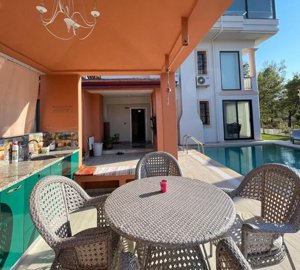 Luxury Detached Villa For Sale Near Calis - Pergola with kitchenette