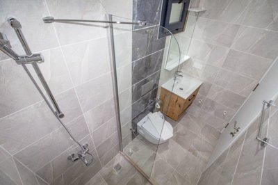 Deluxe Apartment For Sale In Ovacik, Fethiye – First shower room