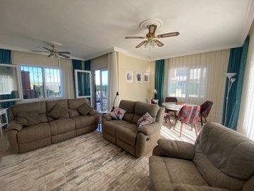 Impressive Semi-Detached Villa For Sale In Didim – Lounge and dining area