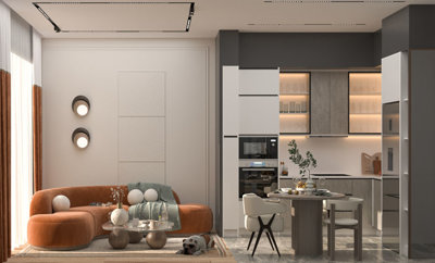 Versatile Apartments For Sale In Kadriye, Belek - Kitchen and lounge