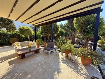 Outstanding Bodrum Villa For Sale - Terrace with covering pergola