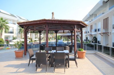 Sea View Duplex Apartment in Side - Poolside cafe bar