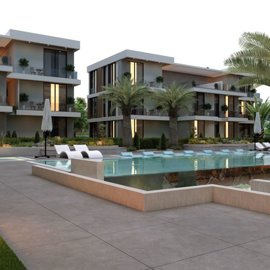 Newly Built Apartments For Sale In Kadriye, Belek - Modern apartments with communal pool