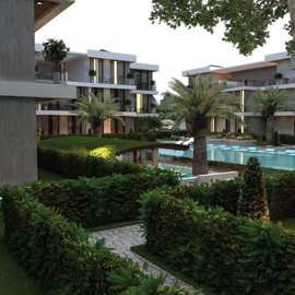 Newly Built Apartments For Sale In Kadriye, Belek - Beautifully landscaped gardens