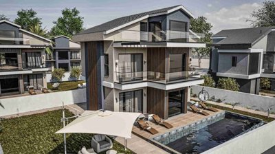 Lavish Newly Built Fethiye Villa For Sale - Part of a small villa estate