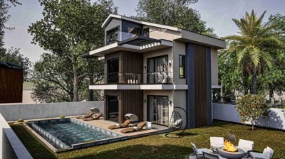 Lavish Newly Built Fethiye Villa For Sale - Spacious garden