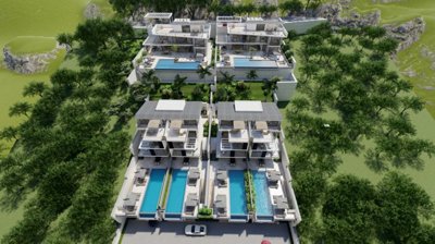 Inspiring Off-Plan Kalkan Villa With Amazing Sea Views - Arial view over the property