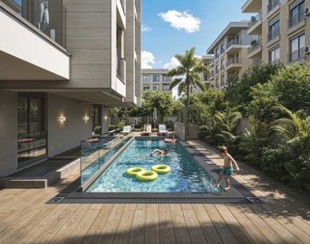 Antalya Off-Plan Apartments For Sale - Communal swimming pool on-site