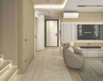 Antalya Off-Plan Apartments For Sale - Open-plan living space