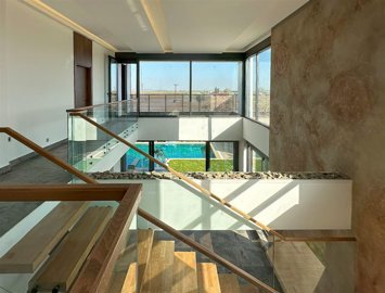 Desirable Villa For Sale In Belek, Antalya With Private Facilities - A stylish staircase and gallery area
