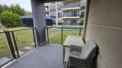 Primely Located Apartment In Belek, Antalya For Sale - Balcony with garden views
