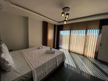 Incredible Fethiye Villa For Sale - Double bedroom with a balcony