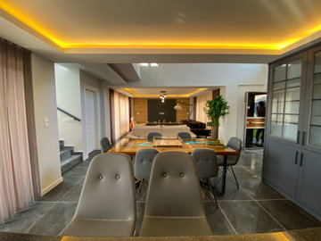 Incredible Fethiye Villa For Sale - Dining area through to the lounge