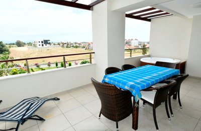 Immaculate Property For Sale In Side - Large balcony with nature views