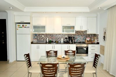 Delightful Garden Apartment For Sale In Side - Dining area and American kitchen