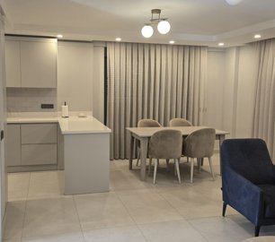 Brand New Villa For Sale In Belek, Antalya - Elegant open-plan living room