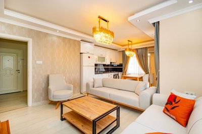 Seafront Apartment For Sale In Alanya - Open-plan living space