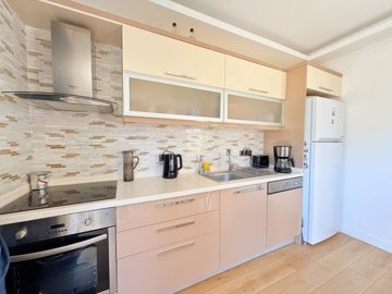 Furnished Sea-View Apartment For Sale In Bodrum – Kitchen with white goods