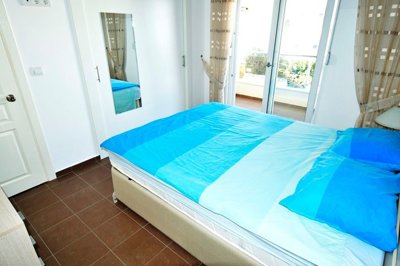 Key-Ready Property For Sale In Side, Antalya - double bedroom with balcony