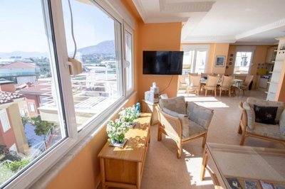 Ready-To-Move Investment Property For Sale In Alanya - Pretty local views from the lounge