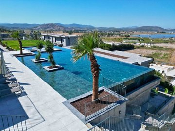 A Brand New Sunset View Apartment For Sale In Milas, Dorttepe - Gorgeous lake and sunset views