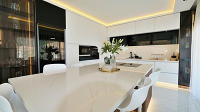 Ultra-Luxury Sea View Alanya Villa For Sale - Ultra-modern kitchen