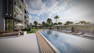Newly Built Apartments For Sale In Belek - Large shared pool