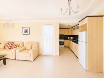 Sea View Apartment For Sale In Didim Near Altinkum – Lounge and kitchen