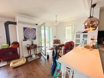 Tranquil Sea View Bodrum Property For Sale - Open-plan living room