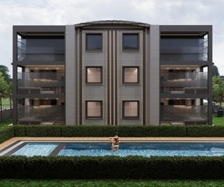 Apartments On The Riverside For Sale In Belek - Main view of the complex with a pool